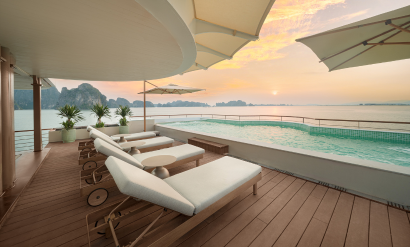 Quiet Journey into Halong & Lan Ha Bay on Bhaya Soul cruise