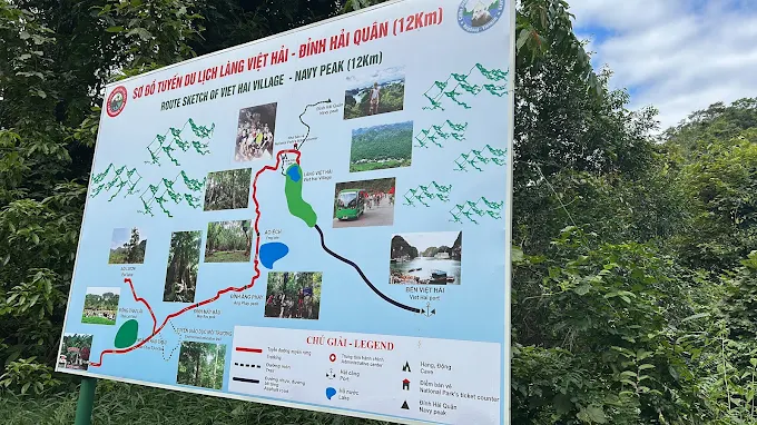cat ba national park map