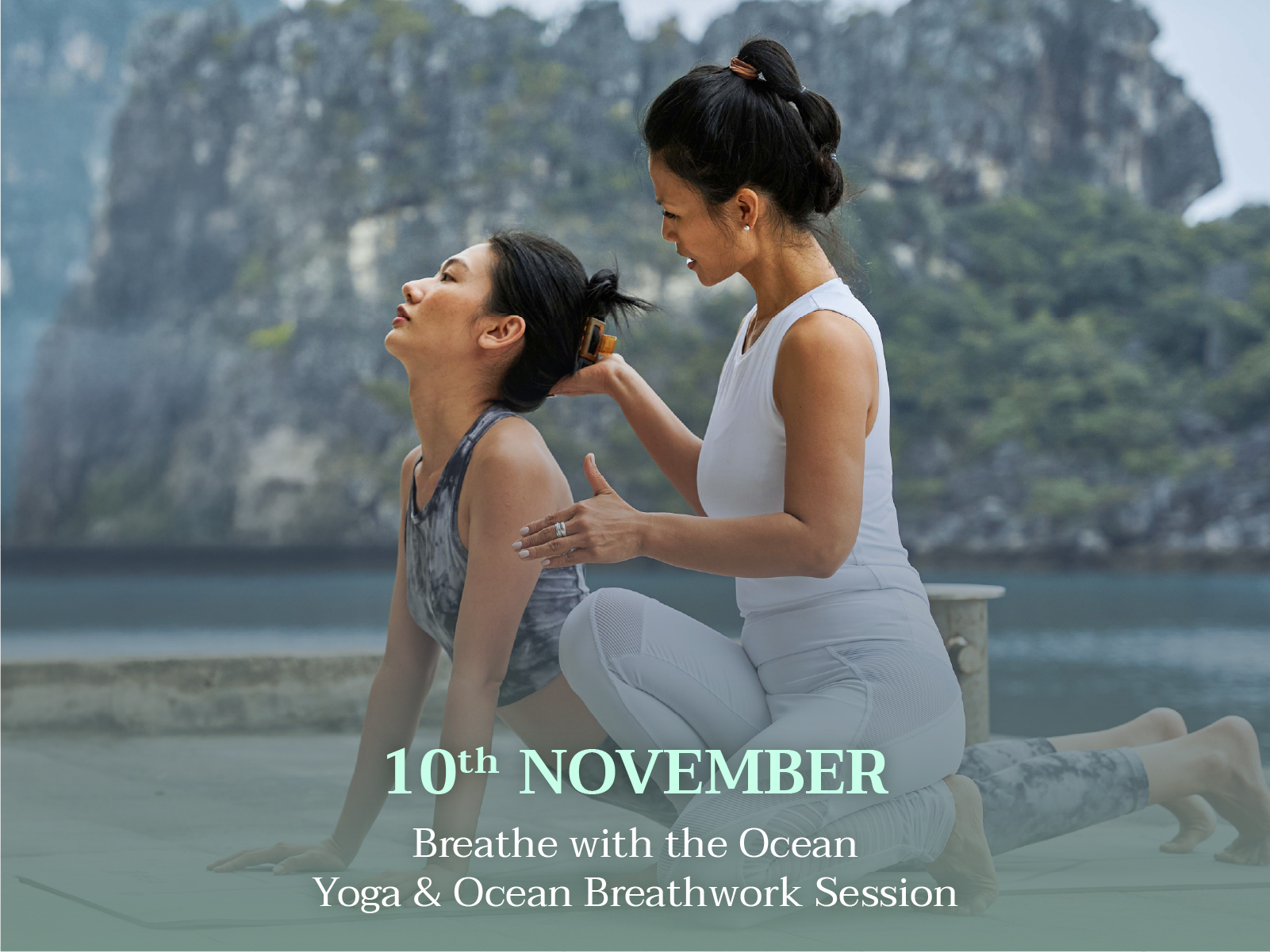 Yoga activity aboard Bhaya Soul