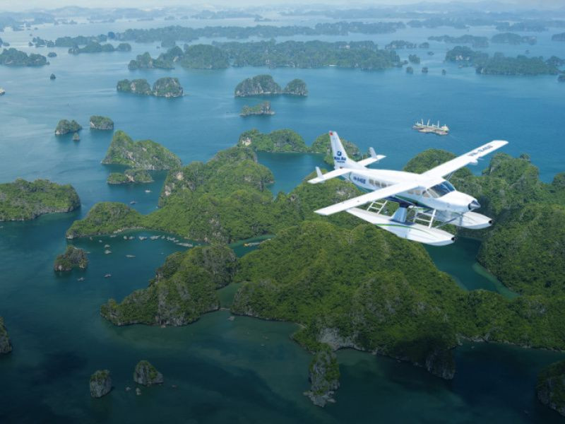 Seaplane from Hanoi to Halong
