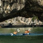 Kayaking in Halong Bay