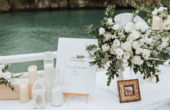 Wedding Theme on Halong Bay cruise