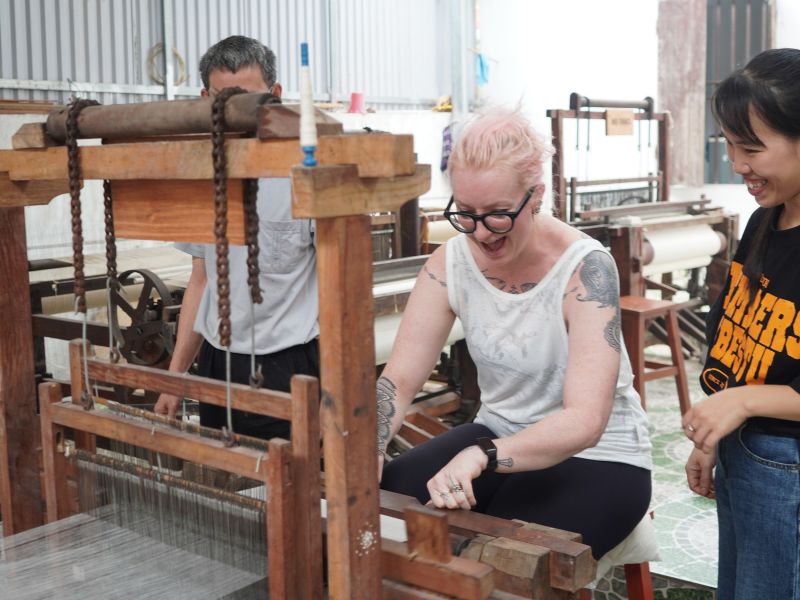 Silk Hoa Lu Loom Ninh Binh workshop
