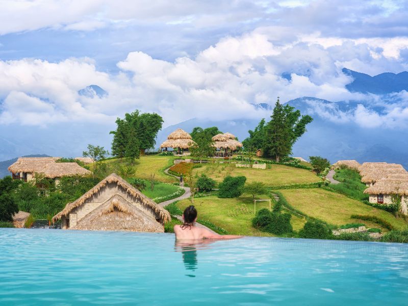 Halong Sapa Tour - Topas Ecolodge's Pool